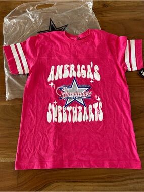 NFL Girls' Hot Pink Dallas Cowboys Cheerleaders Tee
